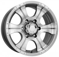 Литой диск КиК Байконур 8x16/5x139.7 D108.5 ET20 Алмаз Сильвер