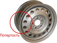 Штампованный диск Trebl  9327 Orlando / OPEL Astra J 6.5x16/5x115 D70.3 ET41 silver дефект