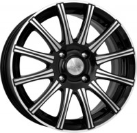 Литой диск КиК Сиеста 7x16/5x114.3 D67.1 ET35 алмаз черный