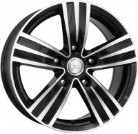 Литой диск КиК Да Винчи-оригинал 6.5x16/5x114.3 D64.1 ET50 Алмаз черный