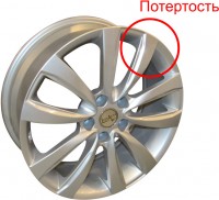 Литой диск Replica KI25 7x18 5x114.3 D67.1 ET35 S дефект