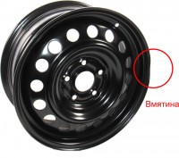 Штампованный диск Trebl  HONDA Civic 8005 6,5x16 5x114.3 ET55 64.1 Black дефект
