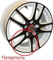 Литой диск NZ Wheels  F-45 6x15/5x105 ET39 D56.6 W+B дефект