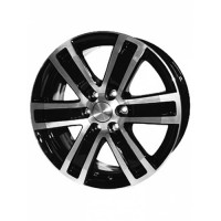 Литой диск КиК R7-Рольф 7.5x17/6x114.3 D67.1 ET38 Алмаз Черный