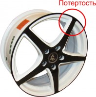 Литой диск YST X-9 7x17/5x114.3 D60.1 ET45 W+B дефект