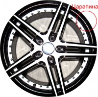 Литой диск YST X-1 7x17/5x114.3 D60.1 ET45 B+W+WSI дефект
