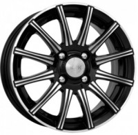 Литой диск КиК Сиеста КС475 5.5x14/4x98 D58.5 ET35 Алмаз черный