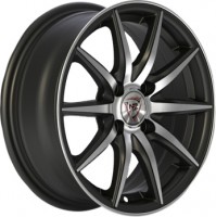 Литой диск NZ Wheels  F-18 6.5x15/4x98 D58.6 ET35 BKPRS (красная полоса)