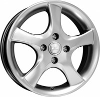 Литой диск КиК Папирус 5.5x14/4x98 D58.6 ЕT38 Блэк платинум