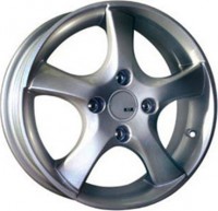 Литой диск КиК Папирус 6.5x16/5x108 D67.1 ET45 Блэк платинум