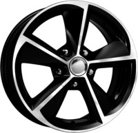 Литой диск КиК КС681 Octavia 6.5x16/5x112 D57.1 ET46 Алмаз черный