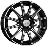 Литой диск КиК Сиеста 6x15/4x100 D67.1 ЕТ45 Алмаз черный