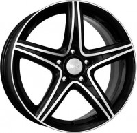 Литой диск КиК Барракуда 7.5x17/5x114.3 D71.6 ЕТ38 Алмаз черный