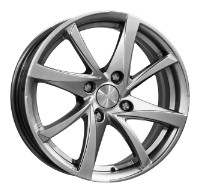 Литой диск КиК Игуана 5.5x14/4x100 D67.1 ET35  Блэк платинум