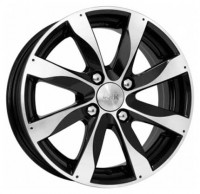 Литой диск КиК Джемини-оригинал 5.5x14/4x100 D60.1 ET43 Алмаз черный