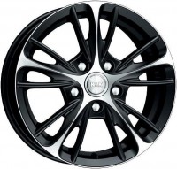 Литой диск КиК Мулен Руж 5.5x14/4x98 D58.5 ET35 Алмаз черный