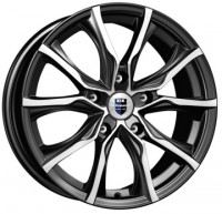 Литой диск КиК Твист оригинал 7.5x17/5x114.3 D67.1 ET46 Блэк платинум