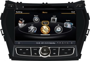 Штатное головное устройство MyDean 1210 Hyundai Santa Fe (2013- )