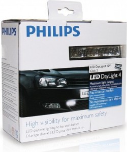 Дневные ходовые огни Philips  4 LED DayLight [12820 WLEDX1]