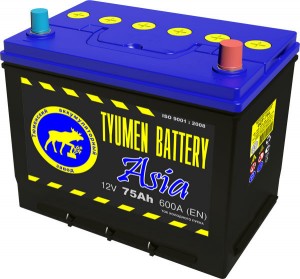 Аккумулятор для легкового автомобиля Tyumen Battery Asia 6СТ-75L Пр