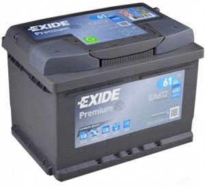 Аккумулятор для легкового автомобиля Exide Premium EA612 61 Ач об