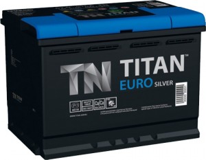 Аккумулятор для легкового автомобиля Titan Euro Silver 60 Ач оп