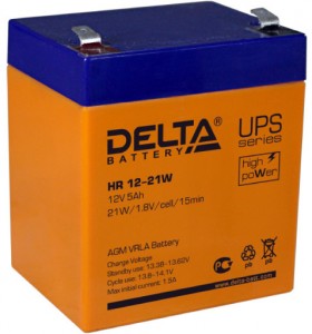 Аккумулятор для мототехники Delta battery HR 12-21W 5 Ач пр