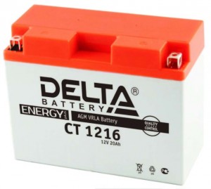 Аккумулятор для мототехники Delta battery CT1216 16Ач Об