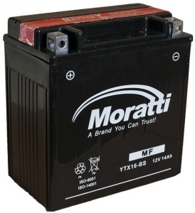 Аккумулятор для мототехники Moratti YTX16-BS