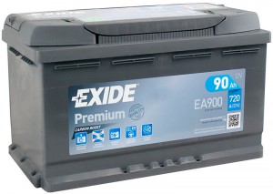 Аккумулятор для легкового автомобиля Exide Premium EA900 90Ач об