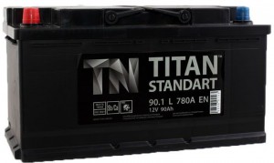 Аккумулятор для легкового автомобиля Titan Asia Standart 90Ач Пр