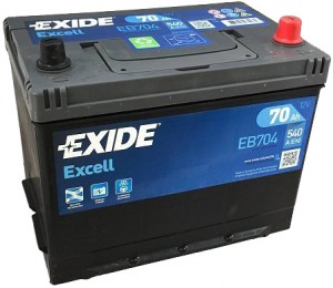 Аккумулятор для легкового автомобиля Exide Excell EB704 Об