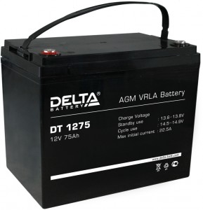 Аккумулятор для мототехники Delta battery DT 1275 75Ач пр