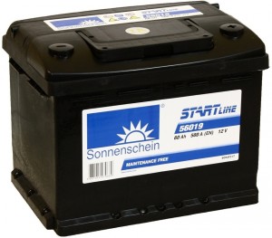 Аккумулятор для легкового автомобиля Sonnenschein Start Line SO 56019 60 Ач Об