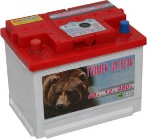 Аккумулятор для легкового автомобиля Tyumen Battery Batbear 62Ач 6СТ-62LA пр