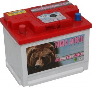 Аккумулятор для легкового автомобиля Tyumen Battery Batbear 62Ач 6СТ-62LA обр