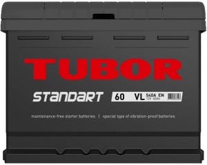 Аккумулятор для легкового автомобиля Tubor Standart 6СТ-60.1 L 60Ач Пр