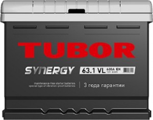 Аккумулятор для легкового автомобиля Tubor Synergy 6СТ-63.1 VL 63Ач Пр