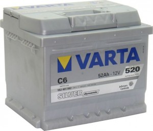 Аккумулятор для легкового автомобиля Varta SILVER Dynamic C6 52Ач Об