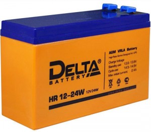 Аккумулятор для мототехники Delta battery HR 12-24W 6Ач пр