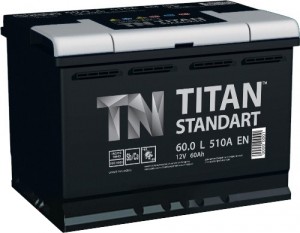 Аккумулятор для легкового автомобиля Titan Standart 60Ач пр