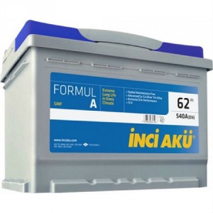 Аккумулятор для легкового автомобиля Inci Aku FormulA 62 L2 062 054 013 62Ач пр