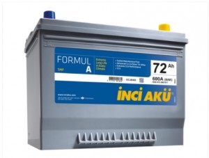 Аккумулятор для легкового автомобиля Inci Aku FormulA Asia 72Ач об