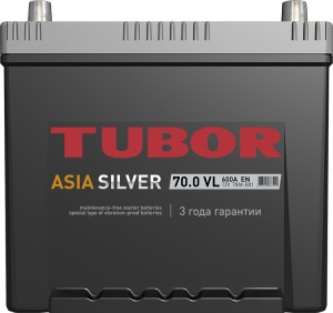 Аккумулятор для легкового автомобиля Tubor Asia Silver 70 Ач Об