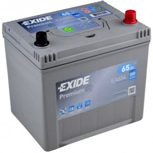 Аккумулятор для легкового автомобиля Exide 65Ач Premium EA654 (D23L) обр.