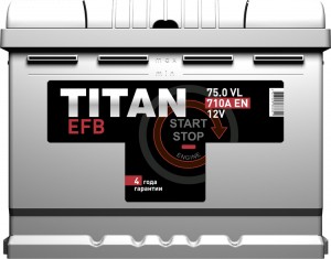 Тяговый аккумулятор Titan EFB 75