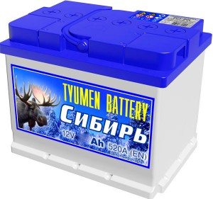 Аккумулятор для легкового автомобиля Tyumen Battery Сибирь 6СТ-62Ач Пр