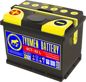 Аккумулятор для легкового автомобиля Tyumen Battery  АПЗ PLUS 62Ач Пр