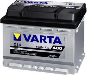 Аккумулятор для легкового автомобиля Varta Black dynamic С14 56Ач Об