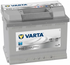 Аккумулятор для легкового автомобиля Varta Silver Dynamic D39 63Aч о.п.